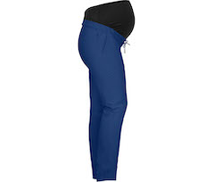 Bergson SALLA Umstandshose | Damen Schwangerschaftshose,  elastischer �berbauchbund, recycelt - blau