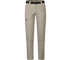 Bergson YORK Capri Zipp-Off | Damen Wanderhose,  vielseitig, pflegeleicht - beige