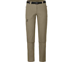 Bergson YORK Capri Zipp-Off | Damen Wanderhose,  vielseitig, pflegeleicht - beige