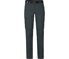 Bergson BENNETT Zipp-Off | Damen Wanderhose,  vielseitig, pflegeleicht - dunkel grau