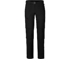 Bergson NARRABEEN Doppel Zipp-Off | Damen Wanderhose,  vielseitig pflegeleicht - schwarz