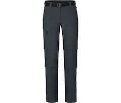 Bergson NARRABEEN Doppel Zipp-Off | Damen Wanderhose,  vielseitig pflegeleicht - dunkel grau
