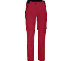 Bergson VIDAA COMFORT Zipp-Off | Damen Wanderhose,  leicht, strapazierf�hig - rot