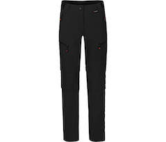 Bergson PORI Doppel Zipp-Off mit T-ZIPP | Damen Wanderhose,  robust elastisch - schwarz