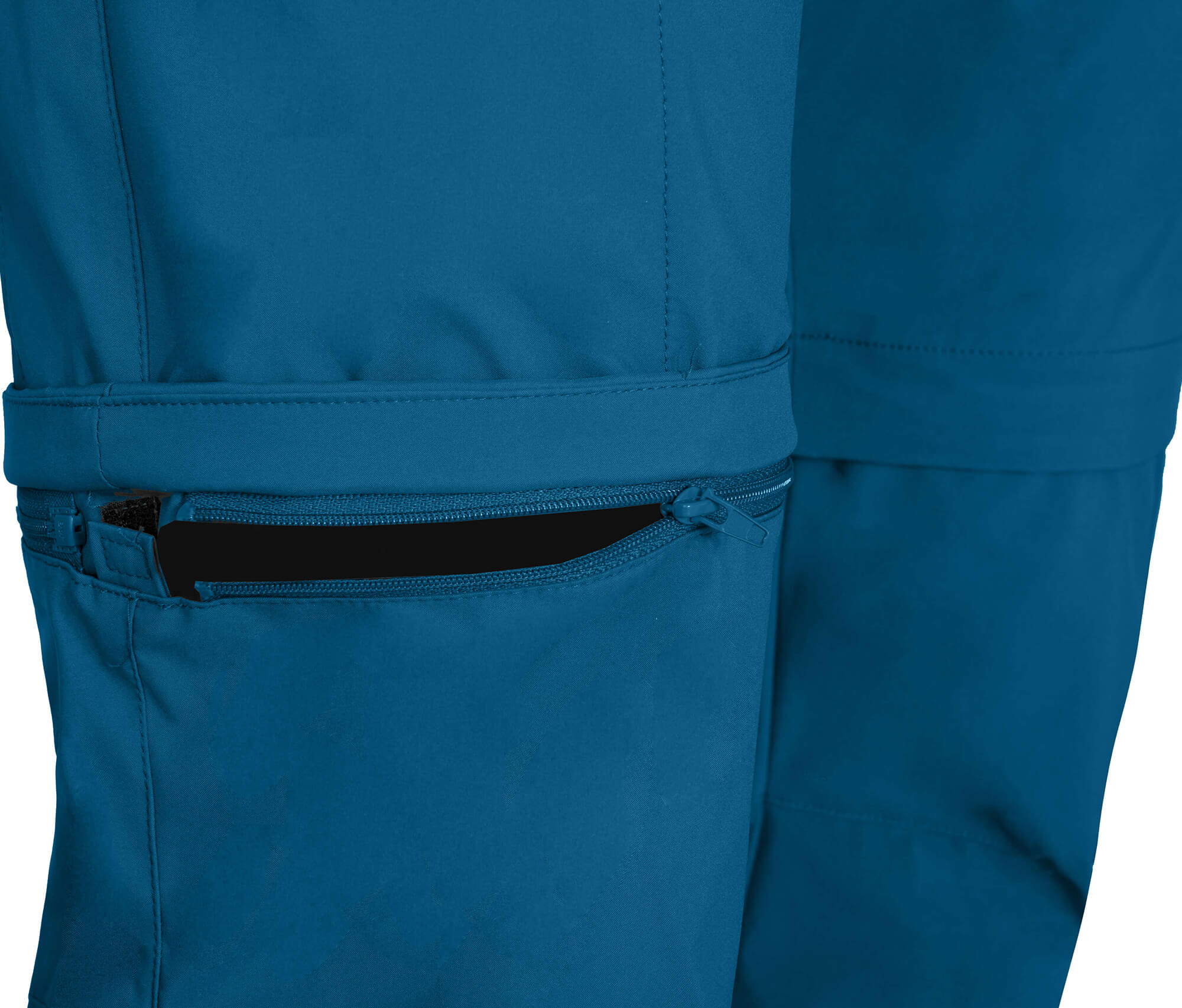 Bergson Damen Zipp-Off Softshellhose – Leichte Wanderhose Mit Abtrenn-Bermuda & Dehnbarem Komfortbund