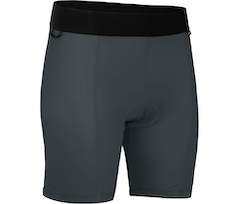 Bergson POHJA COMFORT | Damen Fahrrad Unterhose \(mit Sitzpolster\),  bielastisch, tight - dunkel grau