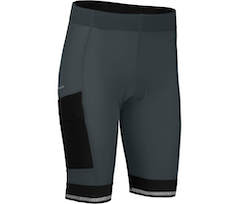Bergson SUNDRA COMFORT Bermuda | Damen Radshorts \(mit Sitzpolster\),  bielastisch, tight - dunkel grau