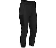 Bergson SUNDRA COMFORT Capri | Damen 3/4 Radhose \(mit Sitzpolster\),  bielastisch, tight - schwarz