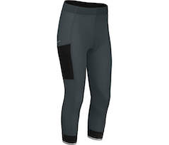 Bergson SUNDRA COMFORT Capri | Damen 3/4 Radhose \(mit Sitzpolster\),  bielastisch, tight - dunkel grau
