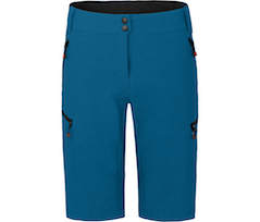 Bergson VINA Bermuda | Damen 2in1 Radshorts \(mit gepolsterter Innenhose\),  robust, elastisch - Saphir blau