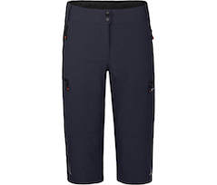 Bergson VINA Capri | Damen 3/4 Radhose 2in1 \(mit gepolsterter Innenhose\),  robust, elastisch - Nacht blau