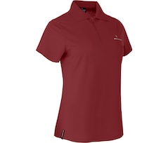 Bergson SHONA | Damen Polo-Shirt,  Rei�verschluss, schnelltrocknend, Pique - Tomaten rot