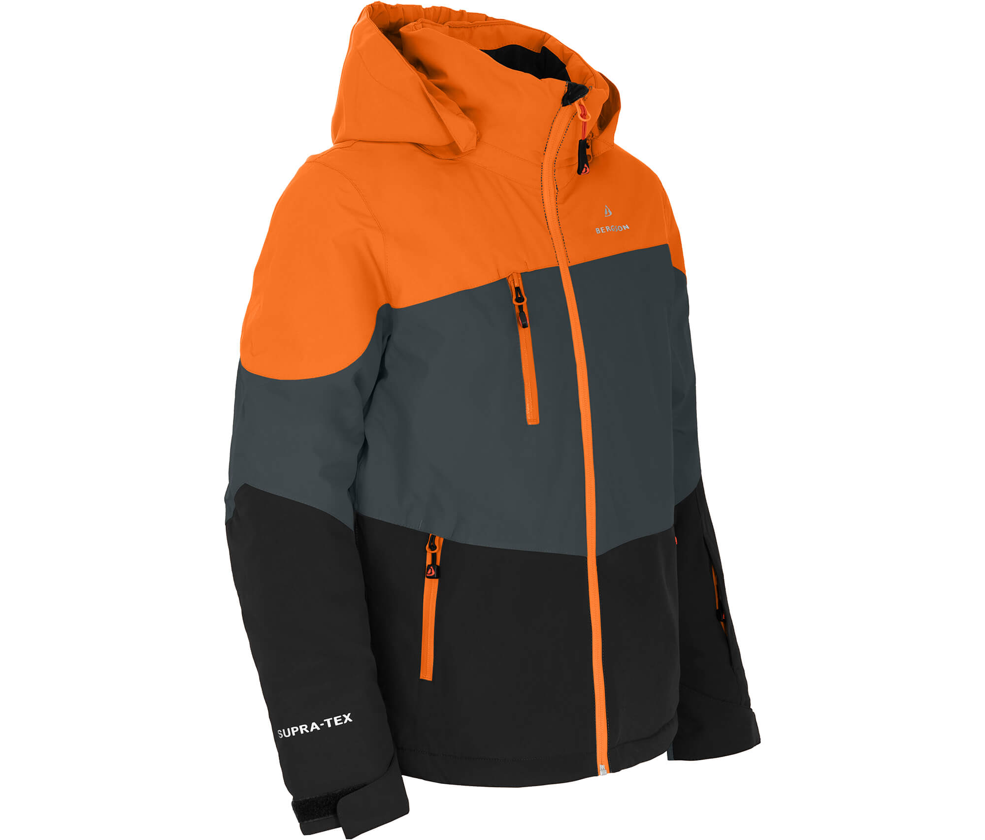 Bergson VOLKER neo Kinder Skijacke, die perfekte Skijacke für junge  Abenteurer warm, funktional und stylisch! orange