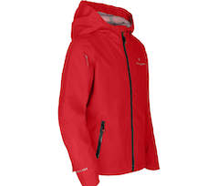 Bergson LIO | Kinder Regenjacke,  Netzfutter, 12000 mm Wassers�ule - salsarot