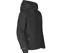 Bergson LIO | Kinder Regenjacke,  Netzfutter, 12000 mm Wassers�ule - schwarz