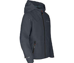 Bergson LIO | Kinder Regenjacke,  Netzfutter, 12000 mm Wassers�ule - dunkel grau