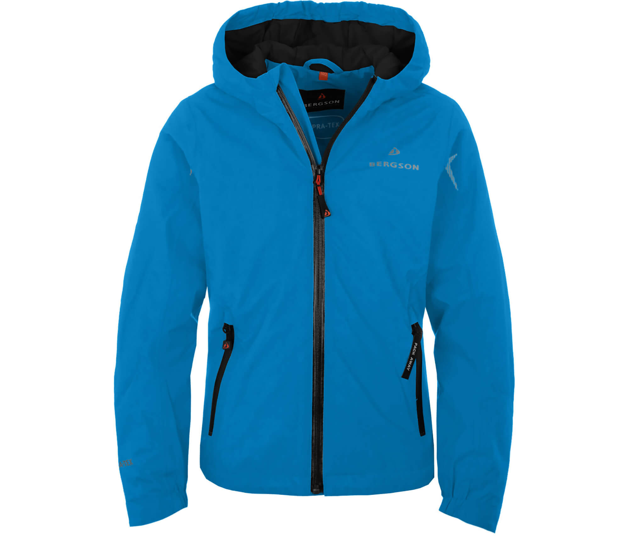 Bergson LIO THERMO Kinder Regenjacke, leicht wattiert, 12000 mm