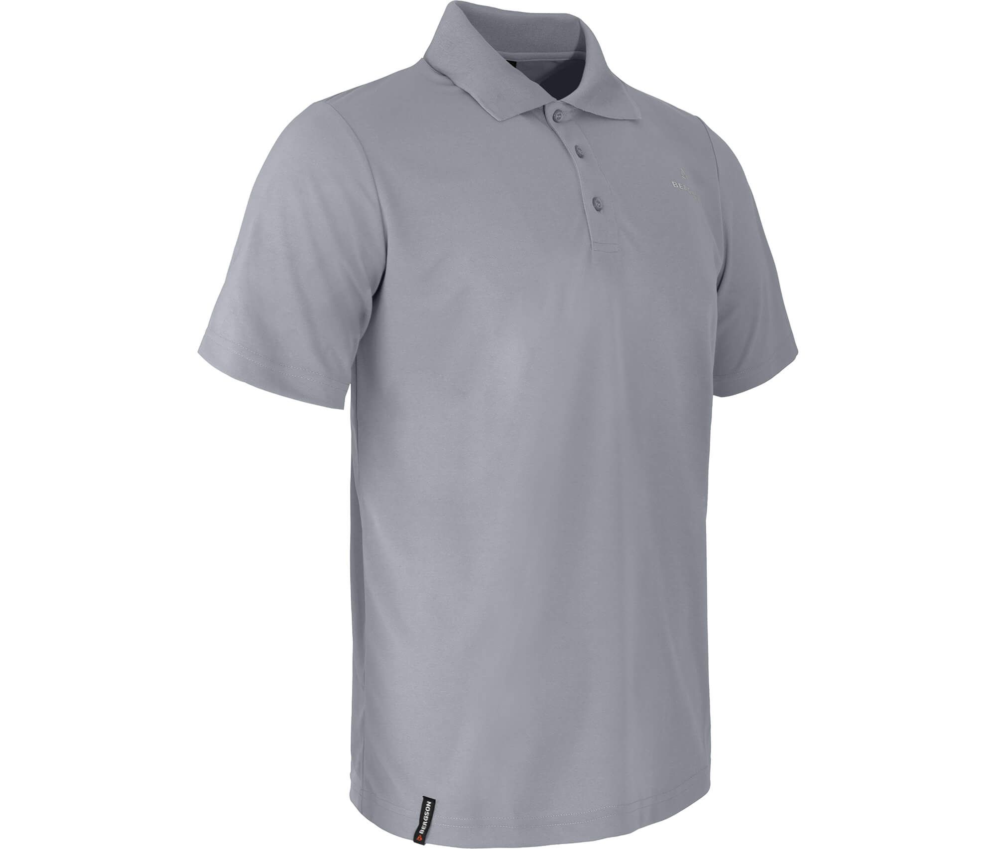 Pique-Material pflegeleicht Bergson Herren Funktionspolo BLACKI klassischer Schnitt Funktionspolo mit Knopfleiste schnelltrocknend