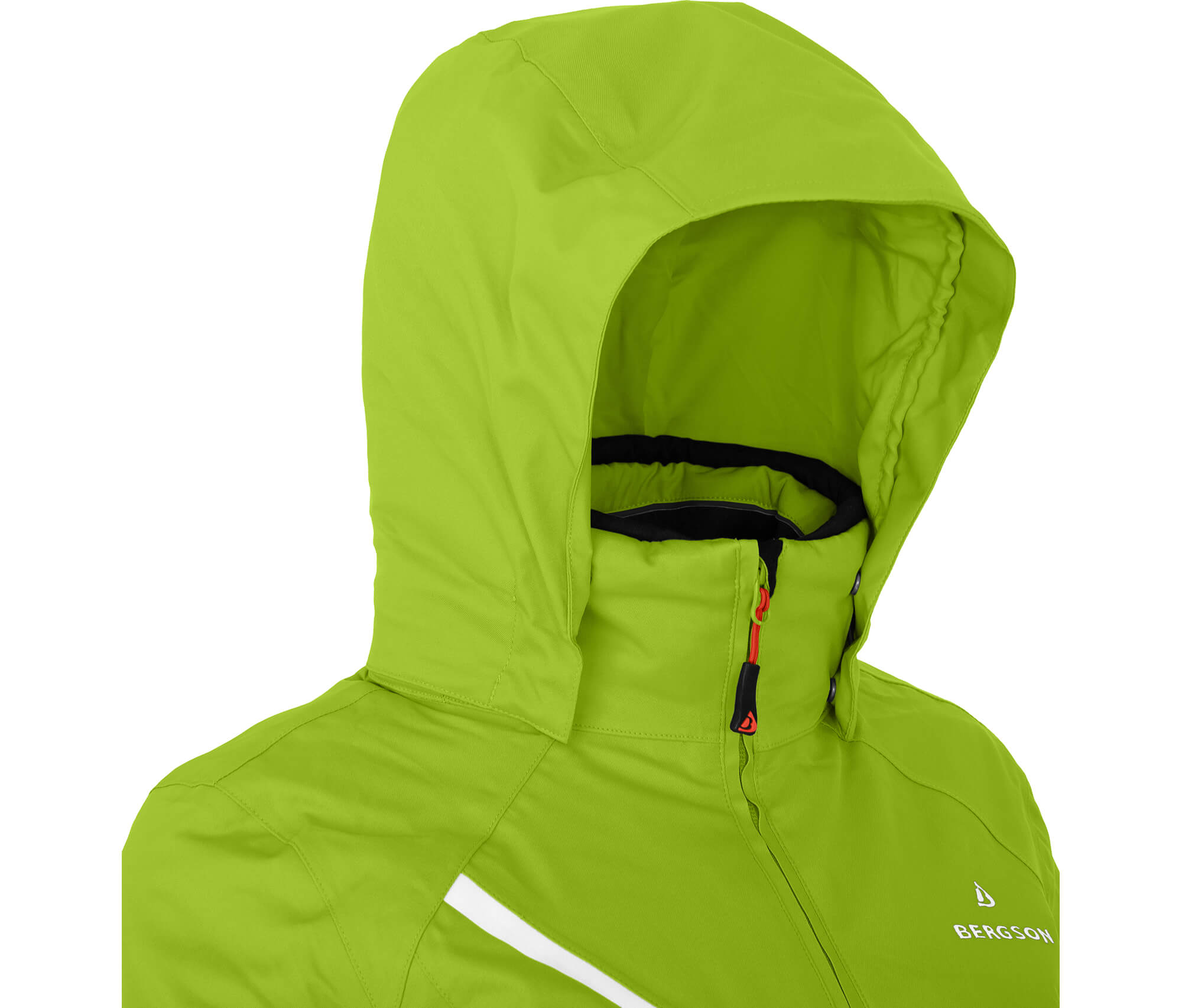 Bergson DESTINY | Damen Skijacke, wattiert, 12000 mm Wassersäule - lime  grün --> Sehr gute Outdoorbekleidung &