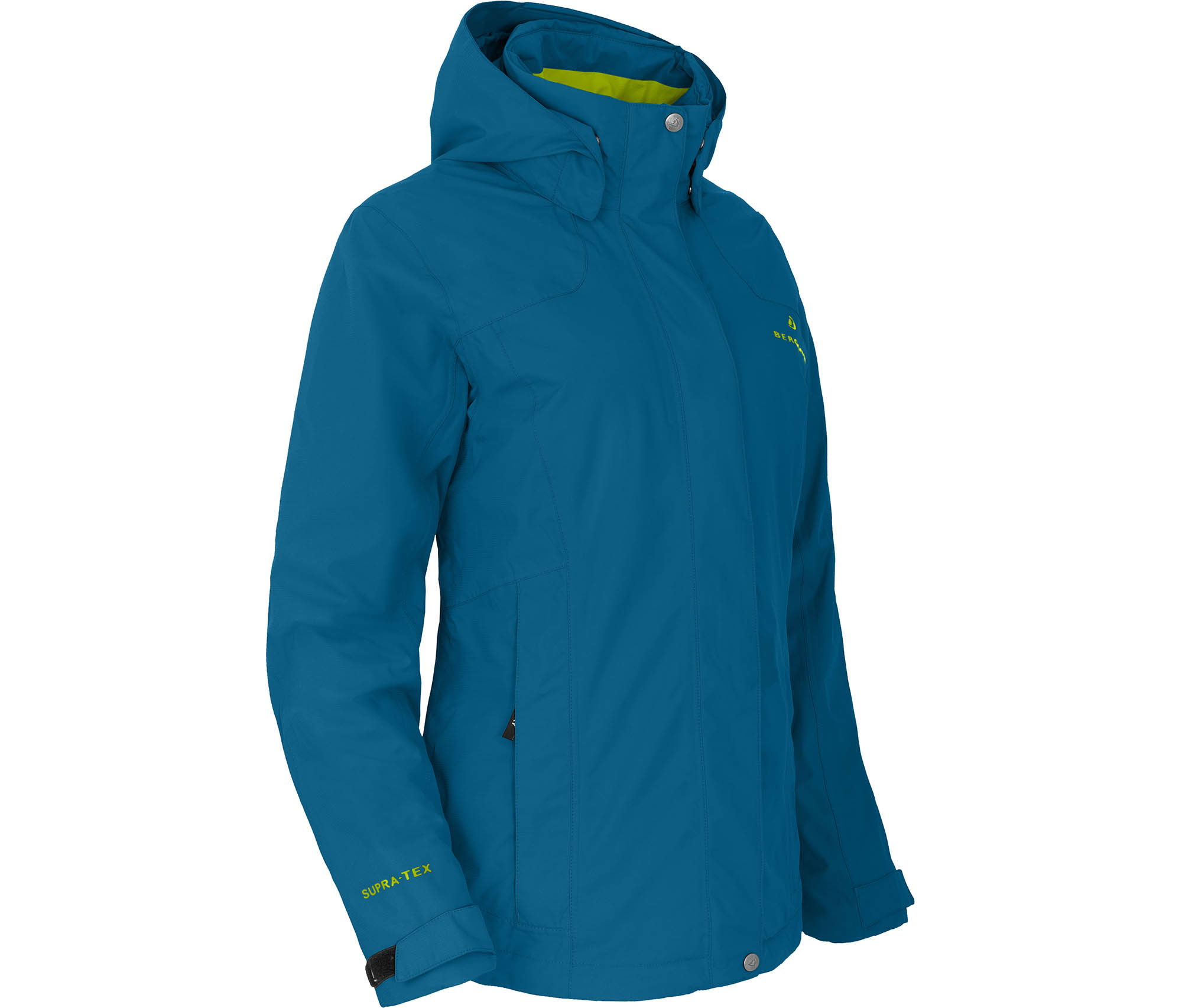 atmungsaktiv Atmungsaktivit/ät: 12000 g//qm//24Std leicht wattiert,wasserdicht Packaway-Jacke Winddicht Wassers/äule: 12000 mm gef/üttert Bergson Damen Funktionsjacke ROCKRIDER Thermo