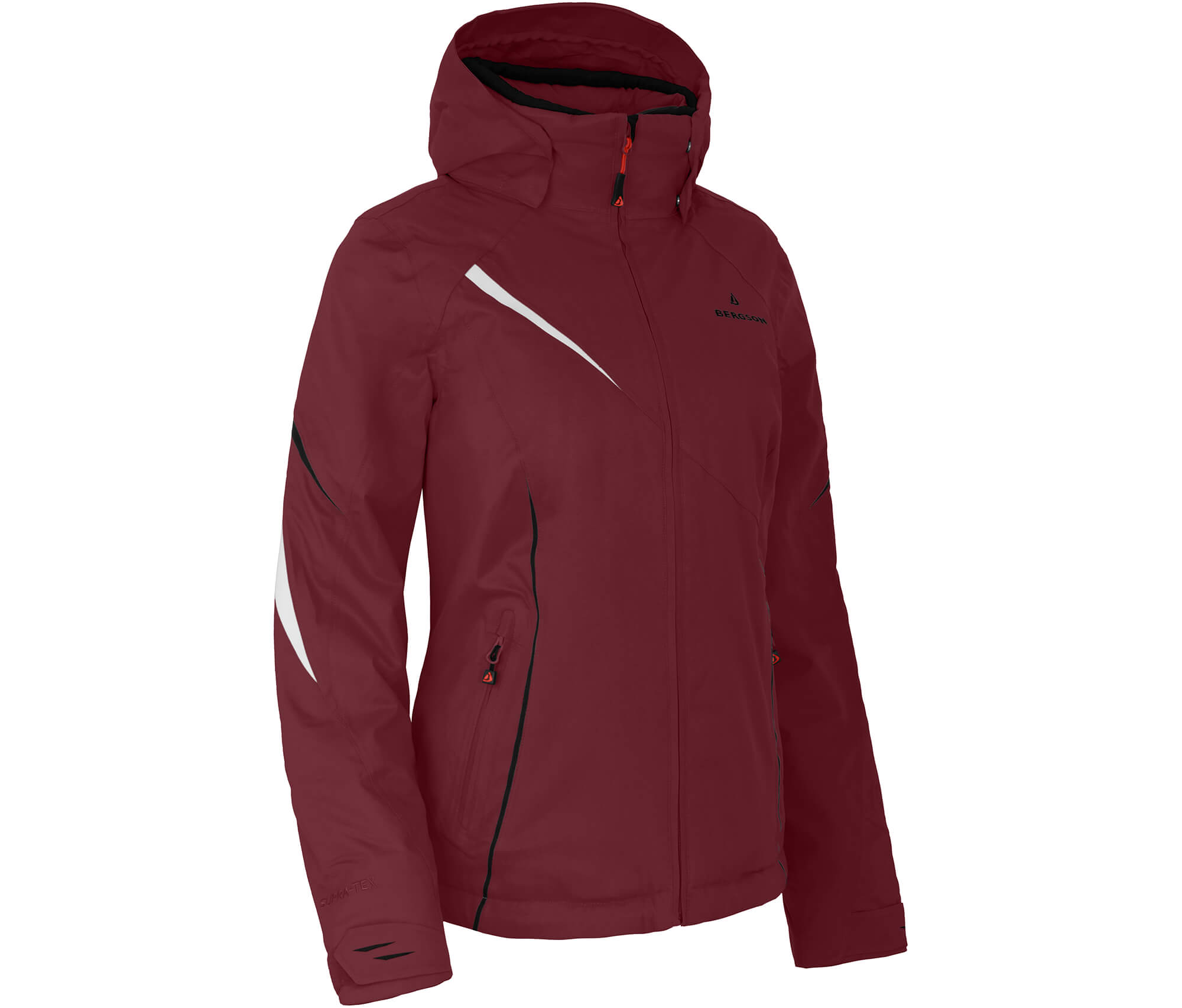 Bergson Damen Skijacke DESTINY rotbraun > Sehr gute Bergson Damen Skijacke DESTINY rotbraun > Sehr gute