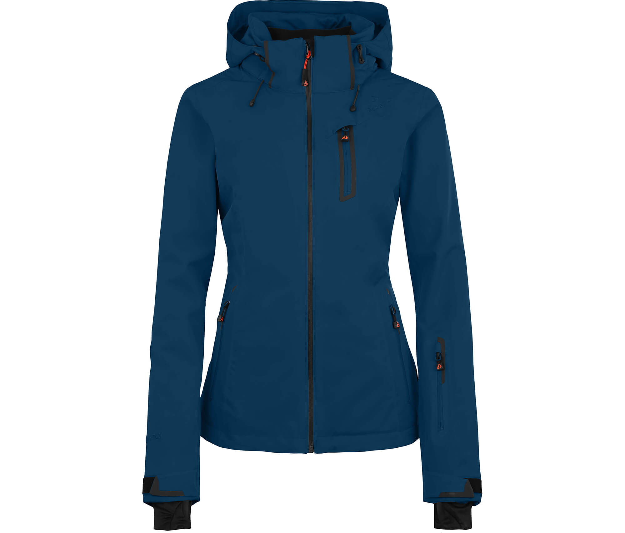 Bergson NICE light | Damen Skijacke, unwattiert, 20000 mm Wassersäule -  dunkel blau --> Sehr gute Outdoorbekleidung &