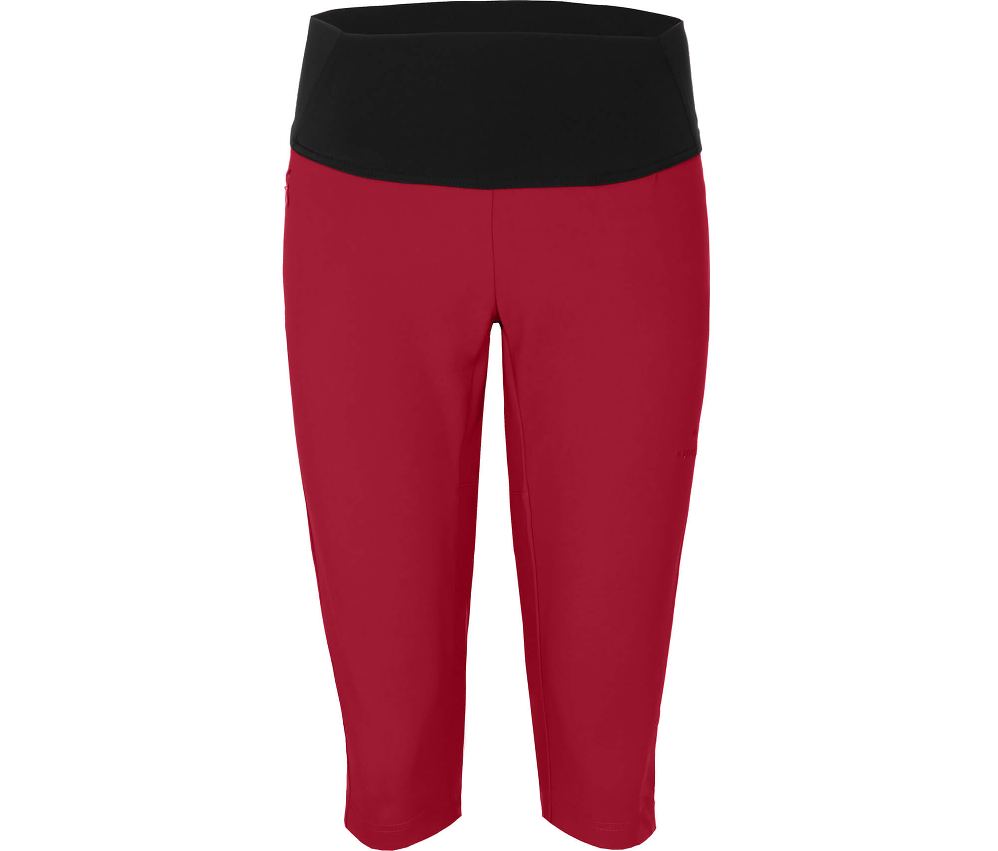 Bergson TIKEN COMFORT Capri (tight) | Damen 3/4 Funktionshose, elastisch,  schnelltrocknend - rot --> Sehr gute | Kurze Hosen