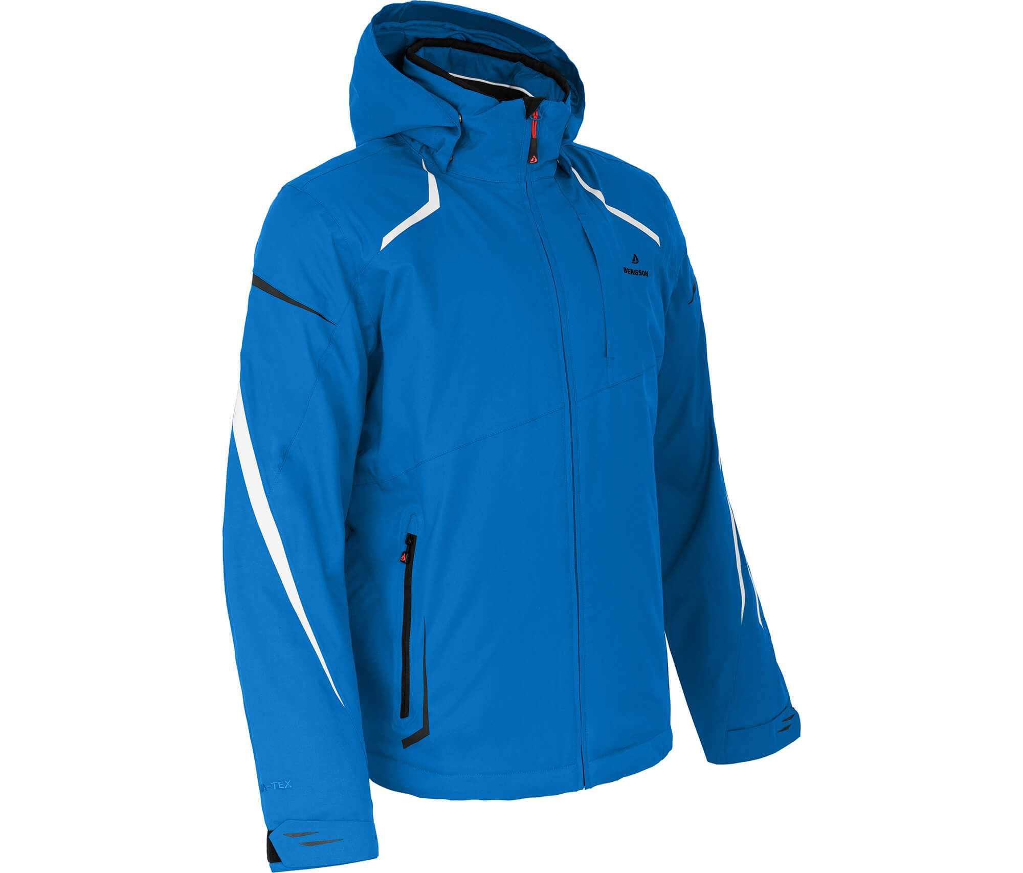 Bergson VALLEY | Herren Skijacke, wattiert, 12000 mm Wassersäule - blau -->  Sehr gute Outdoorbekleidung &
